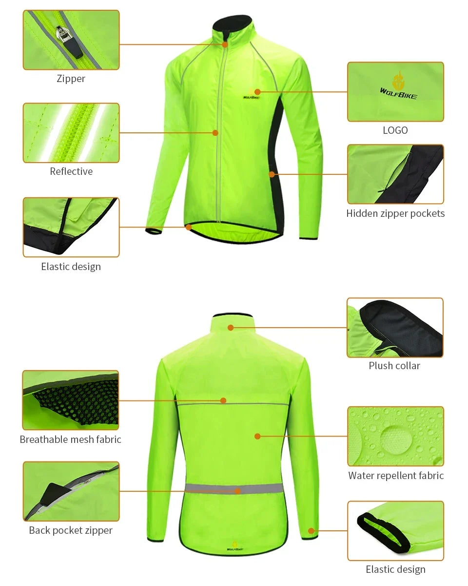 WOSAWE Men’s Waterproof Cycling Jacket