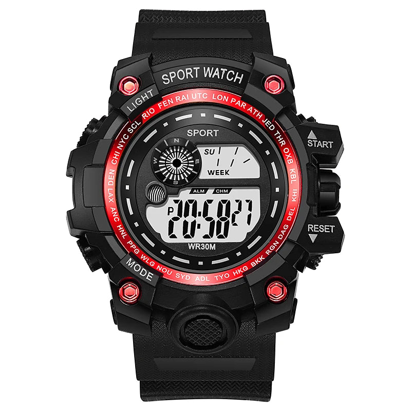 YIKAZE Men’s LED Digital Watch