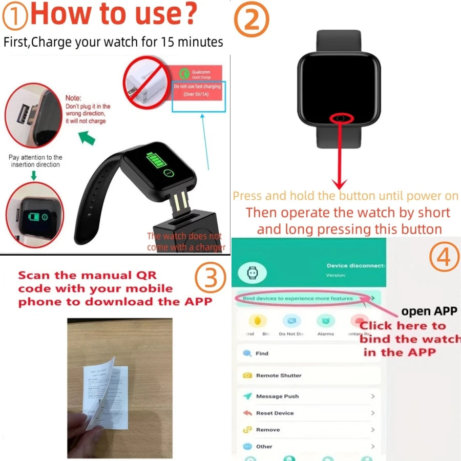 116Plus Smart Fitness Sport Watch