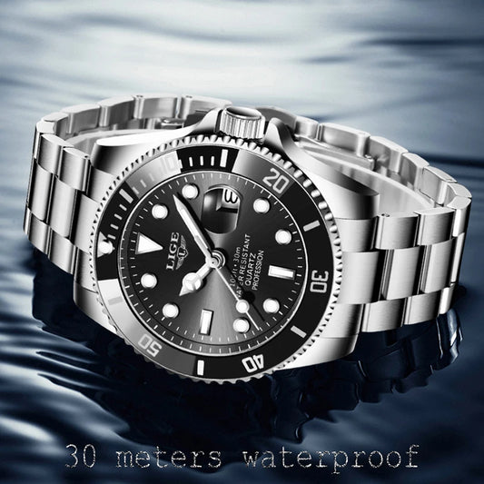 LIGE Luxury Men’s Chronograph Watch