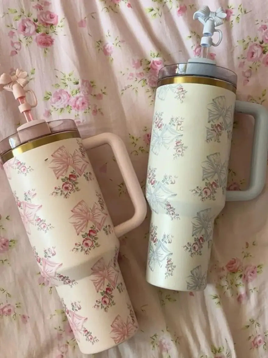 Cherry Pink Stanley Style Tumbler