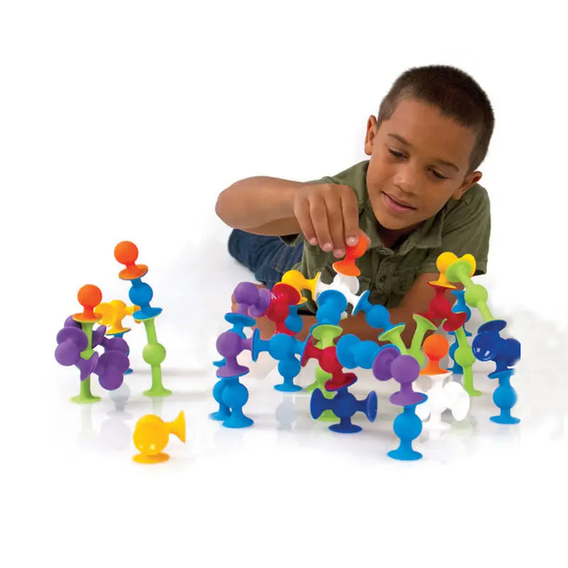 Silicone Sucker Building Block Toy