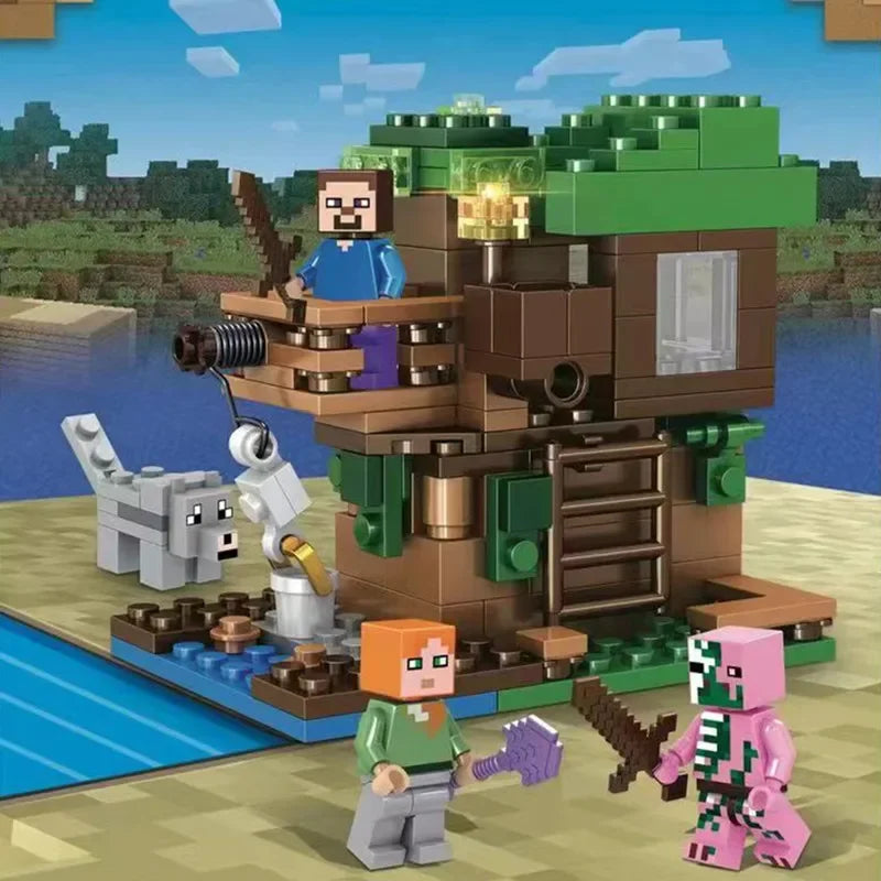 Cartoon Tree House Building Blocks