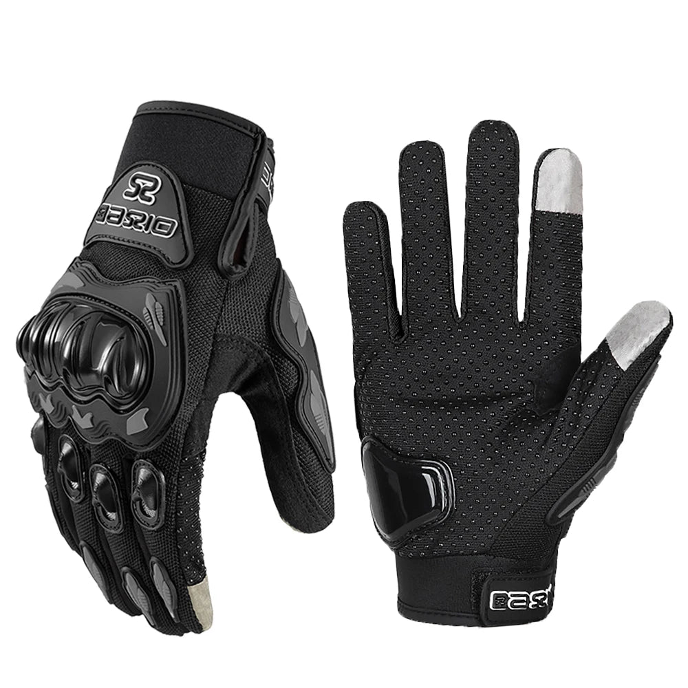 Breathable Full Finger Motorcycle Gloves