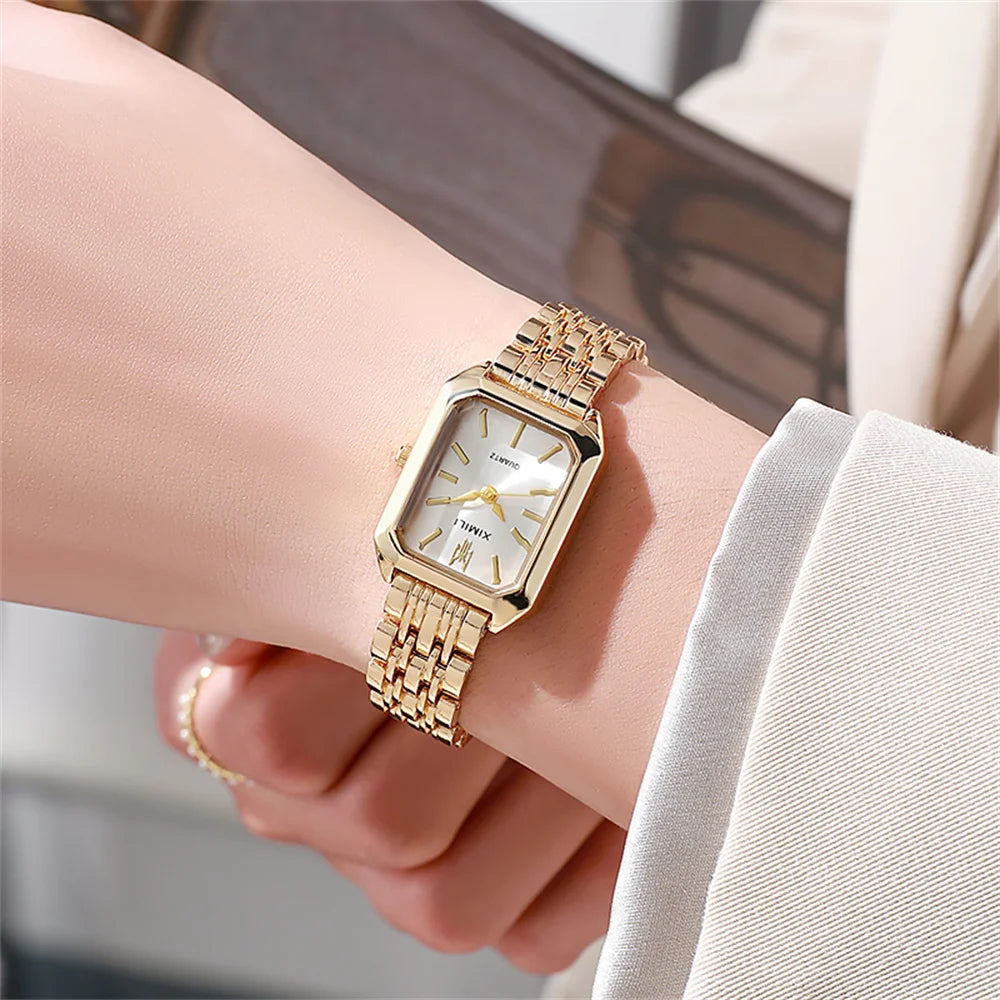 Gold Plated Women Quartz Watch