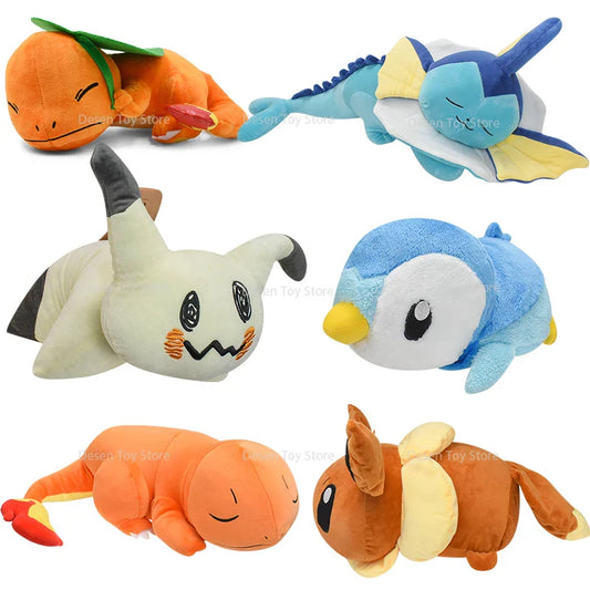 TAKARA TOMY Pokemon Sleeping Plush Pillow Collection