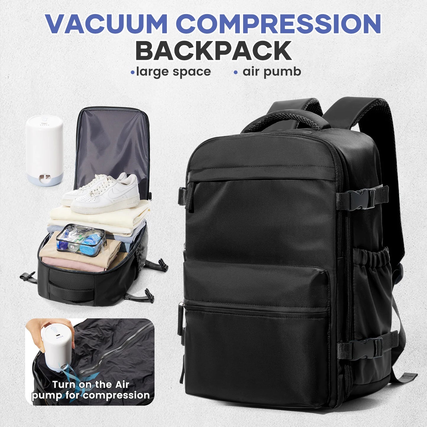 Vacuum Large Capacity Travel Backpack