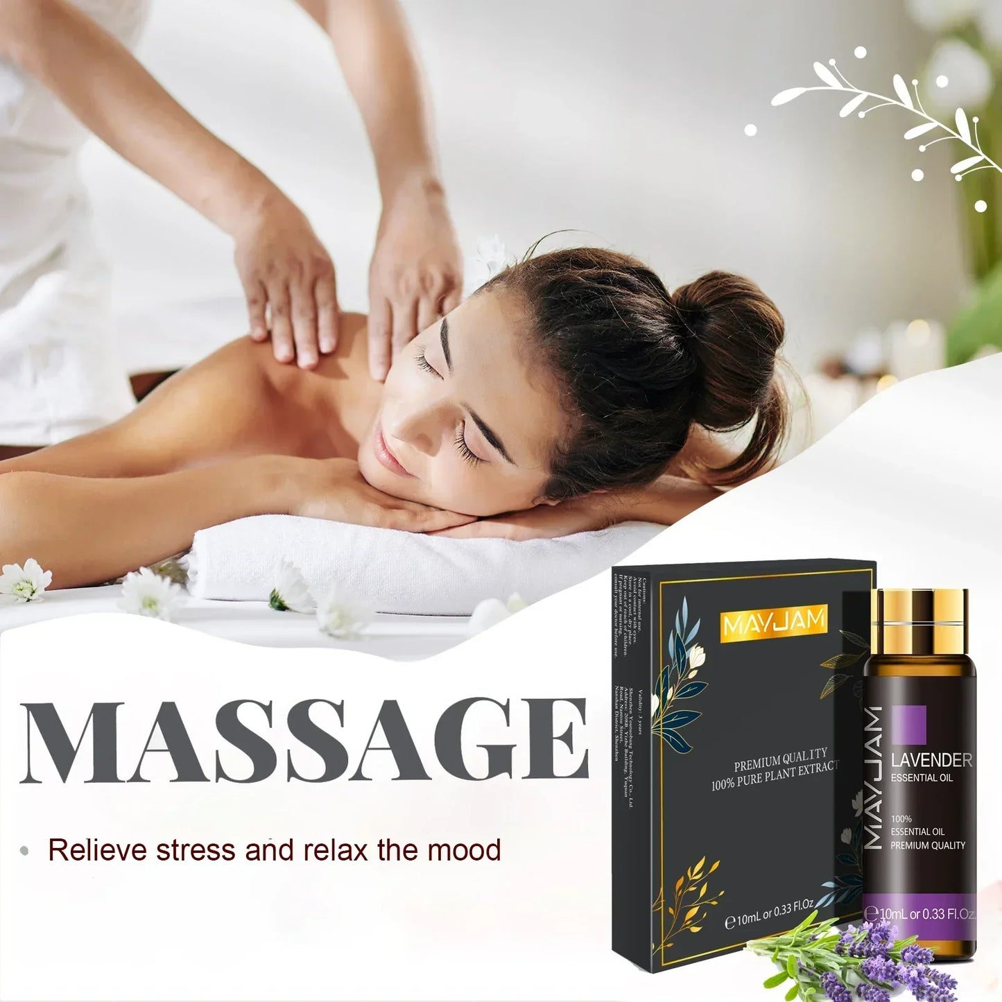 Unisex 10ml Lavender Essential Oil