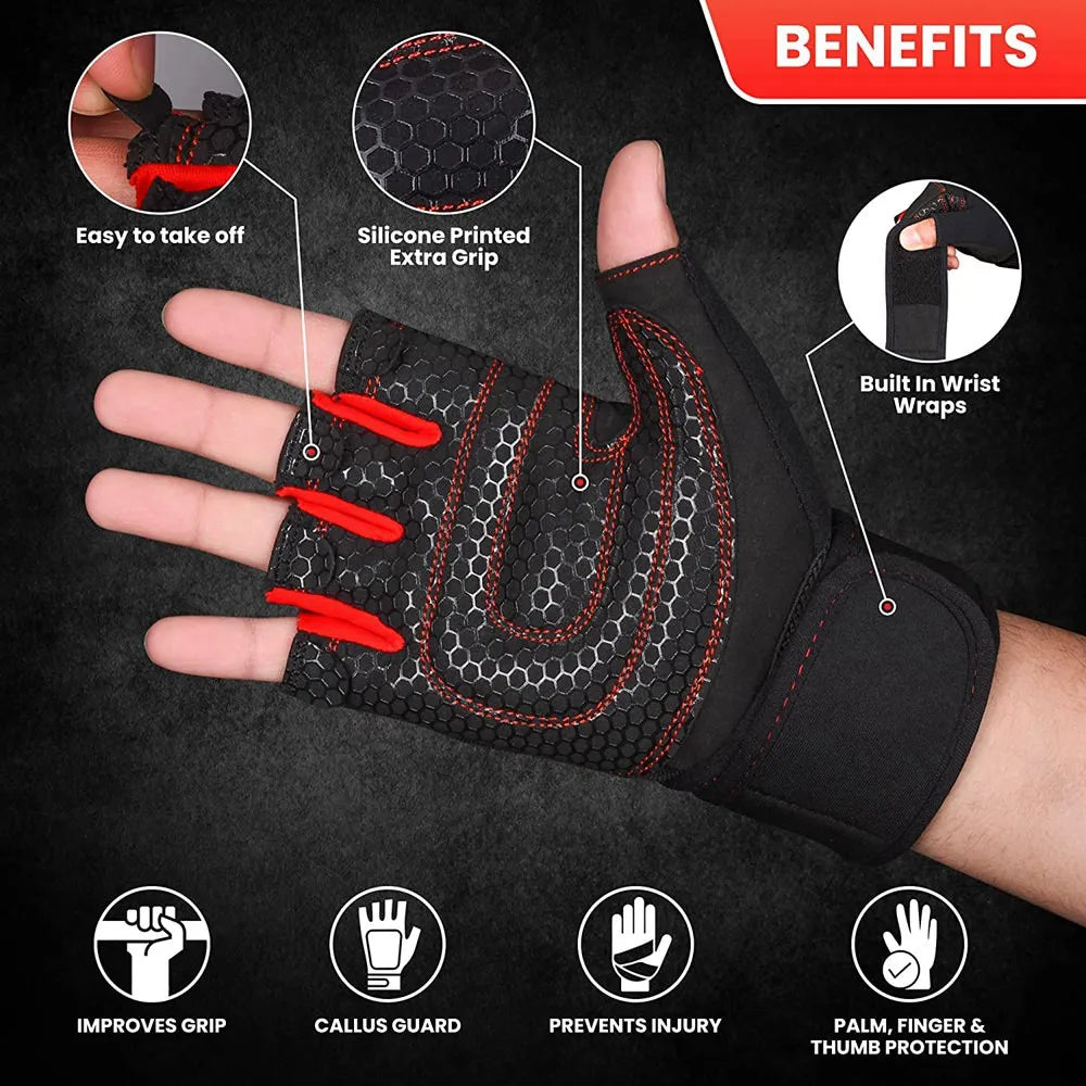 Workout Half Finger Gym Gloves