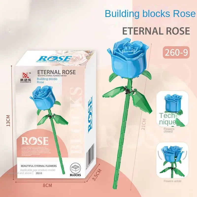 Valentine Rose Building Blocks Toy