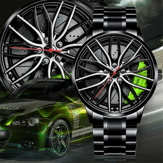 Men’s Sport Car Wheel Watch
