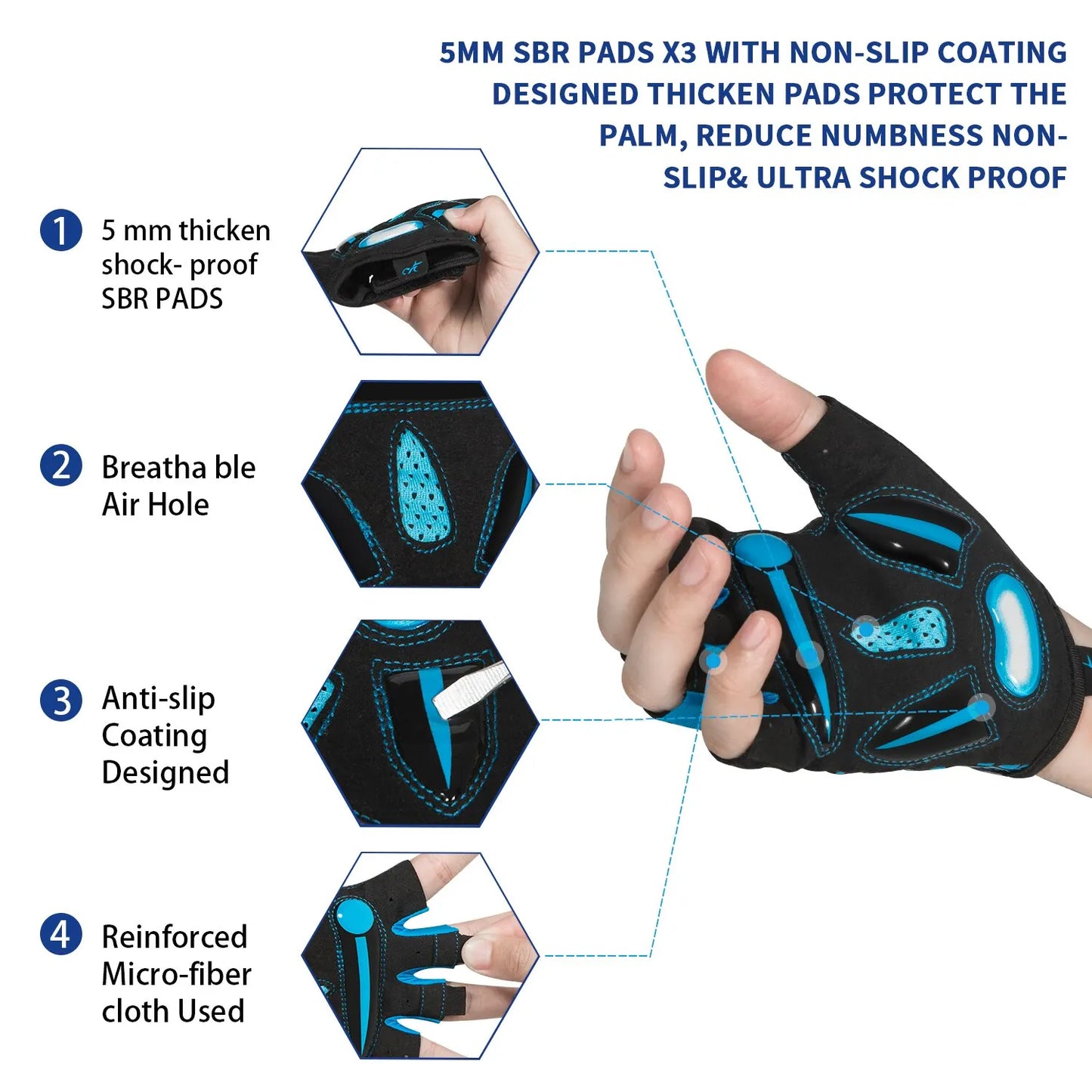 MOREOK Gel Pad Cycling Gloves