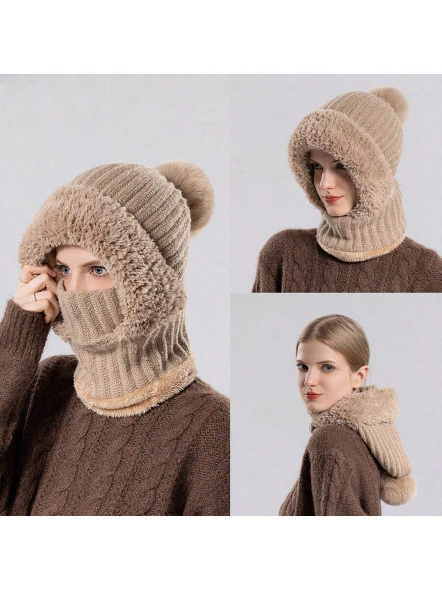 WarmthMax Thermal Lined Knit Hat - Cream