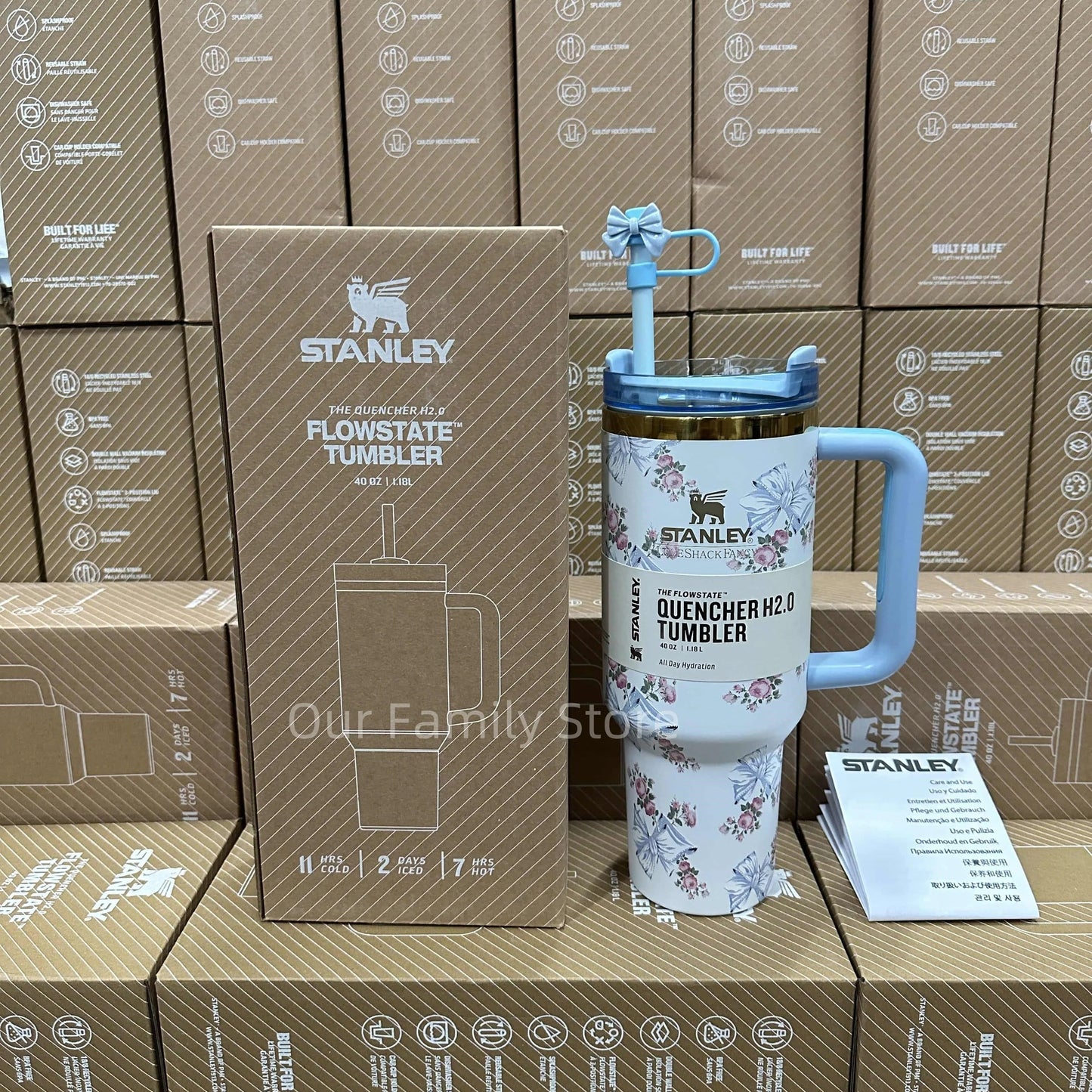Stanley x Quencher Tumbler - Butterfly Blue