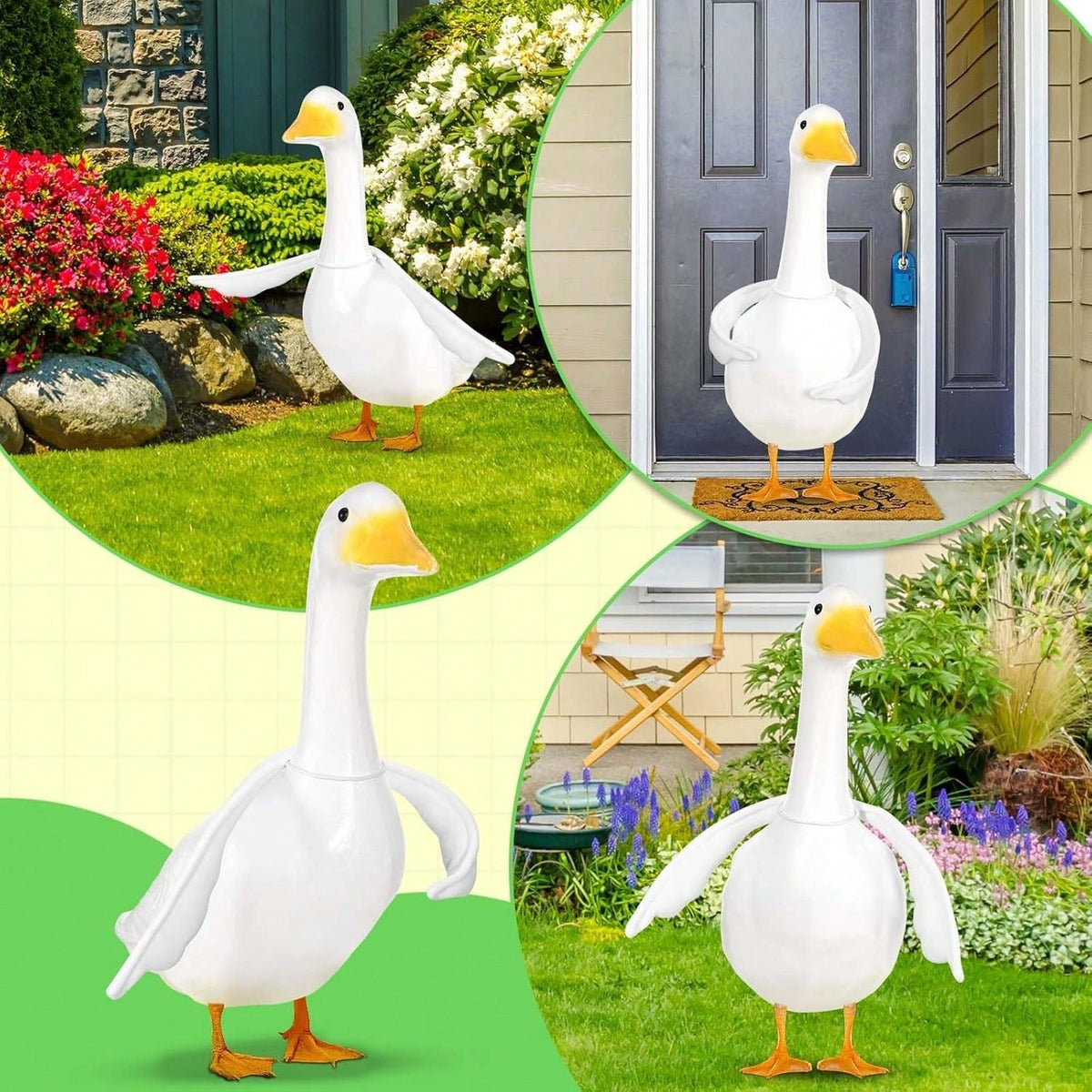 Multi Style Porch Goose Decor