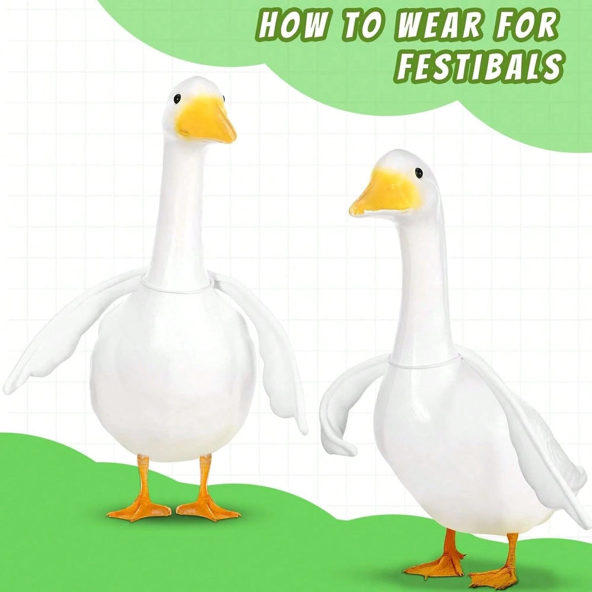 Multi Style Porch Goose Decor