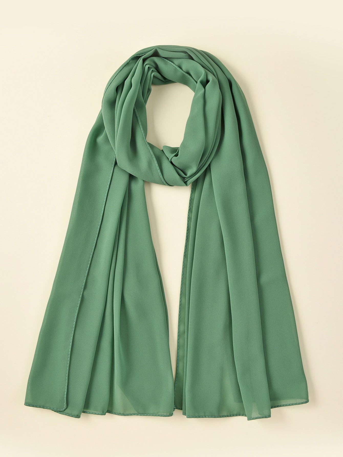 Faux Pearl Chiffon Hijab Scarf