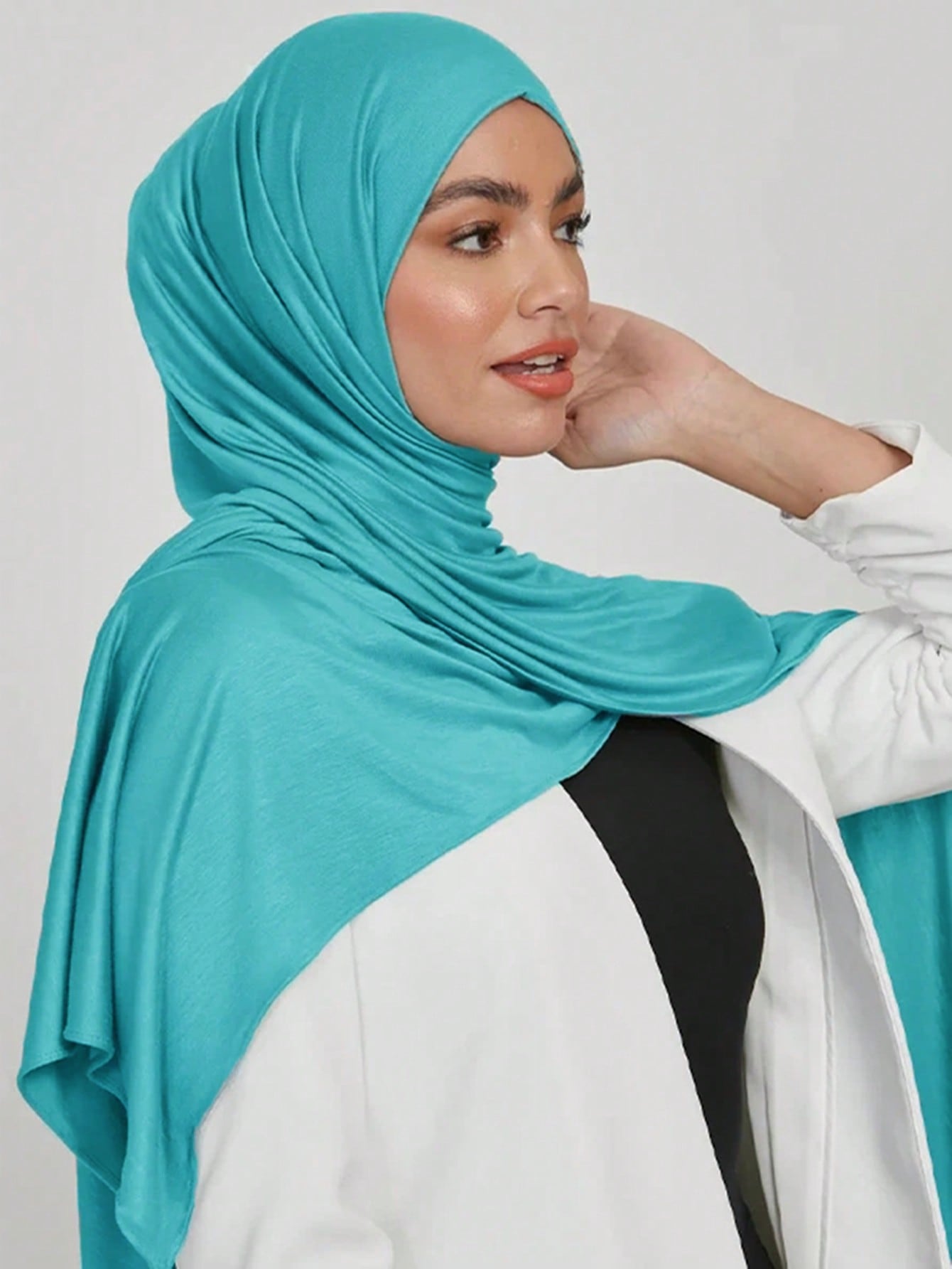 Large Solid Color Hijab Scarf