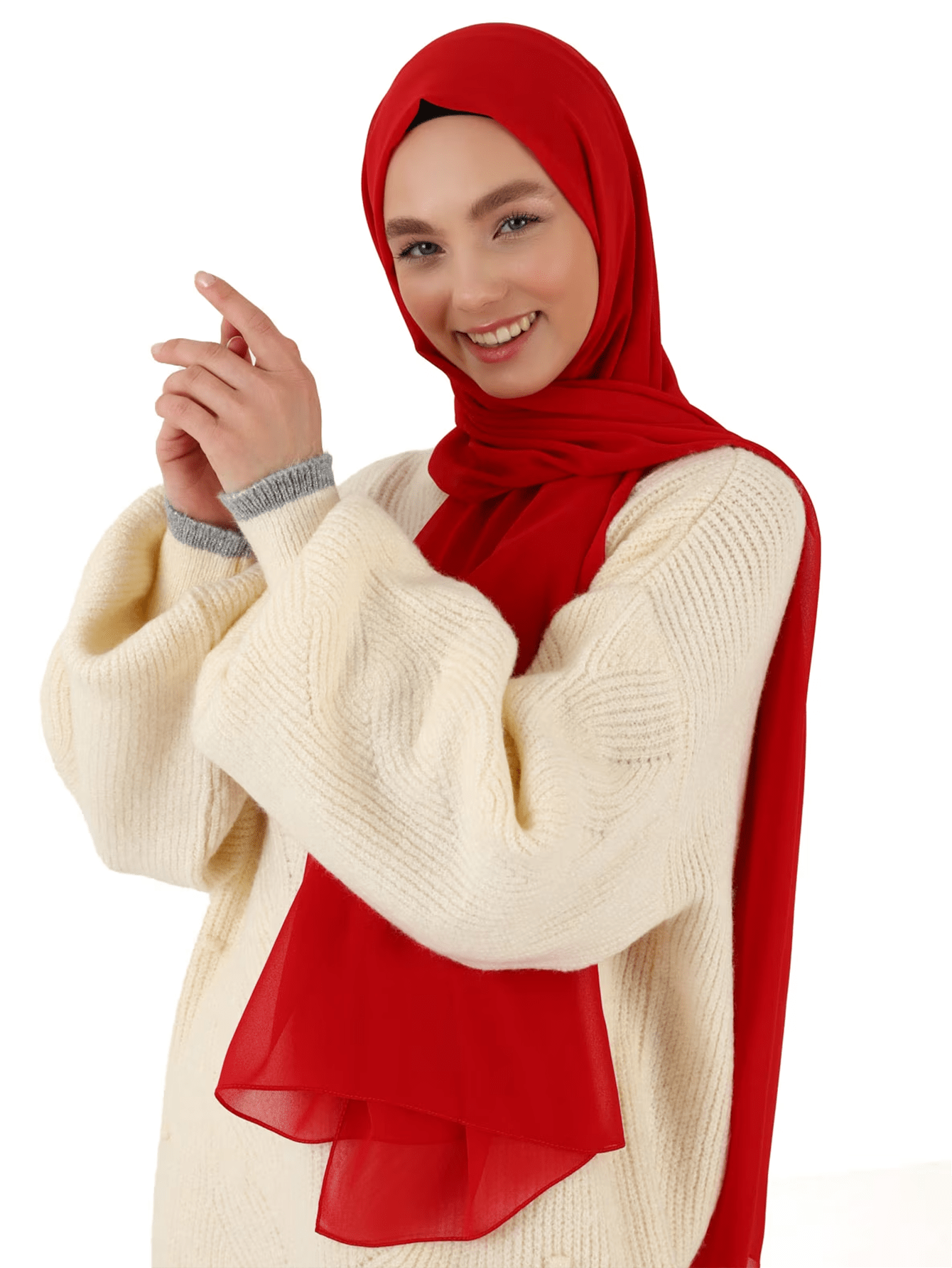 Solid Chiffon Hijab Scarf