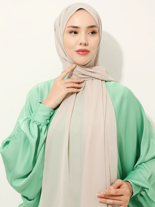 Solid Color Chiffon Scarf