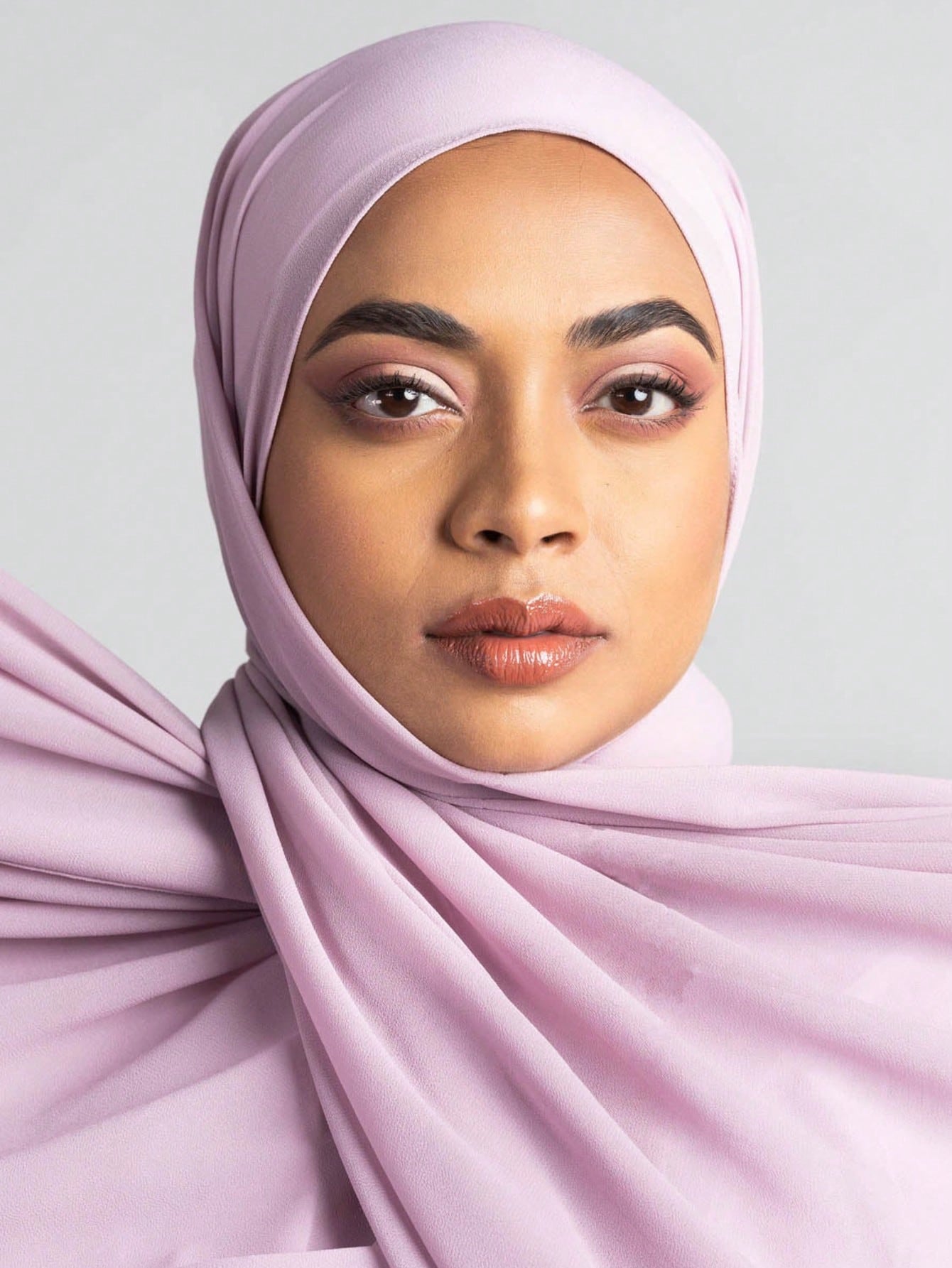 Plain Chiffon Pearl Hijab Scarf