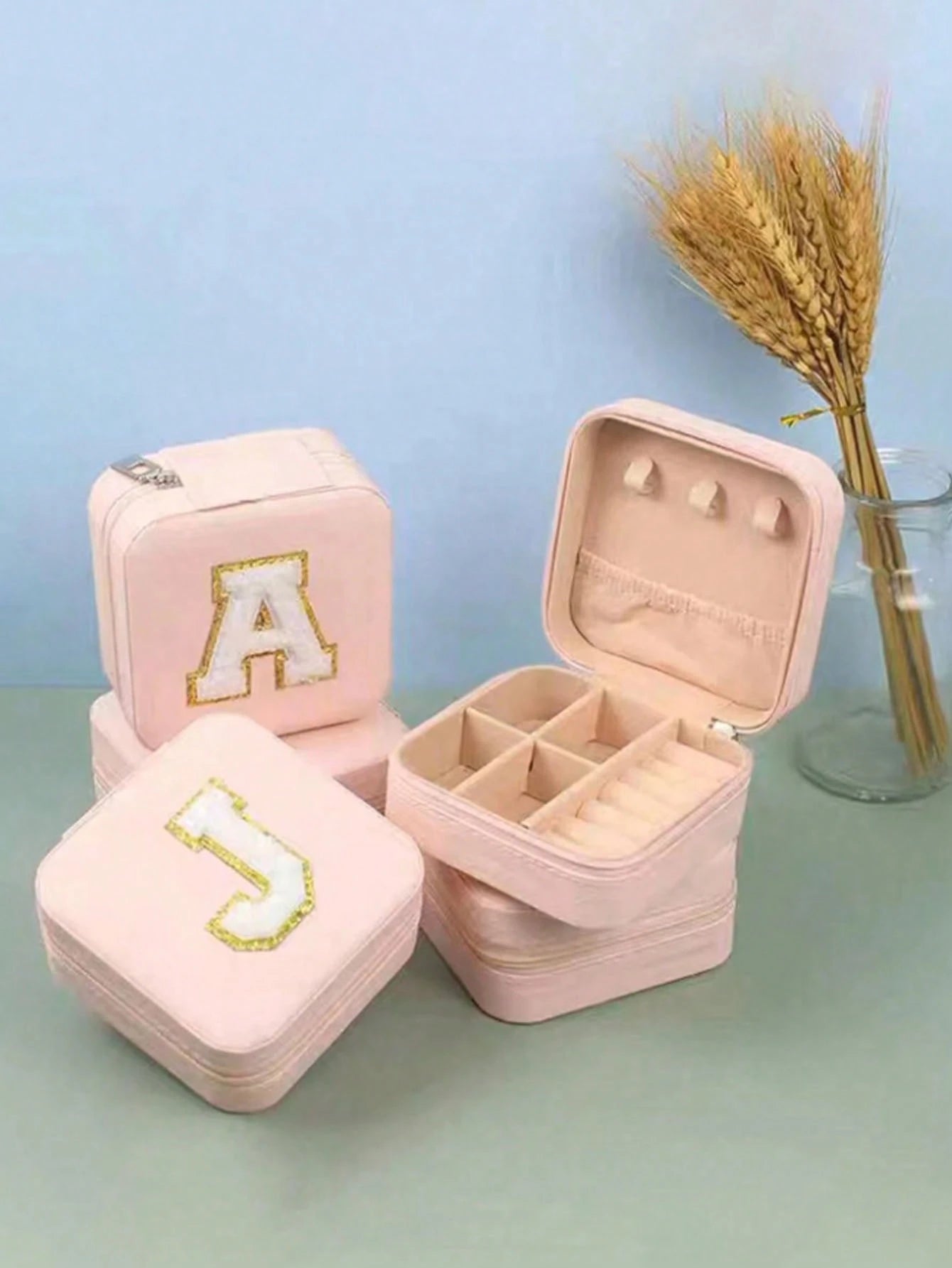 Personalized A-Z Travel Jewelry Box