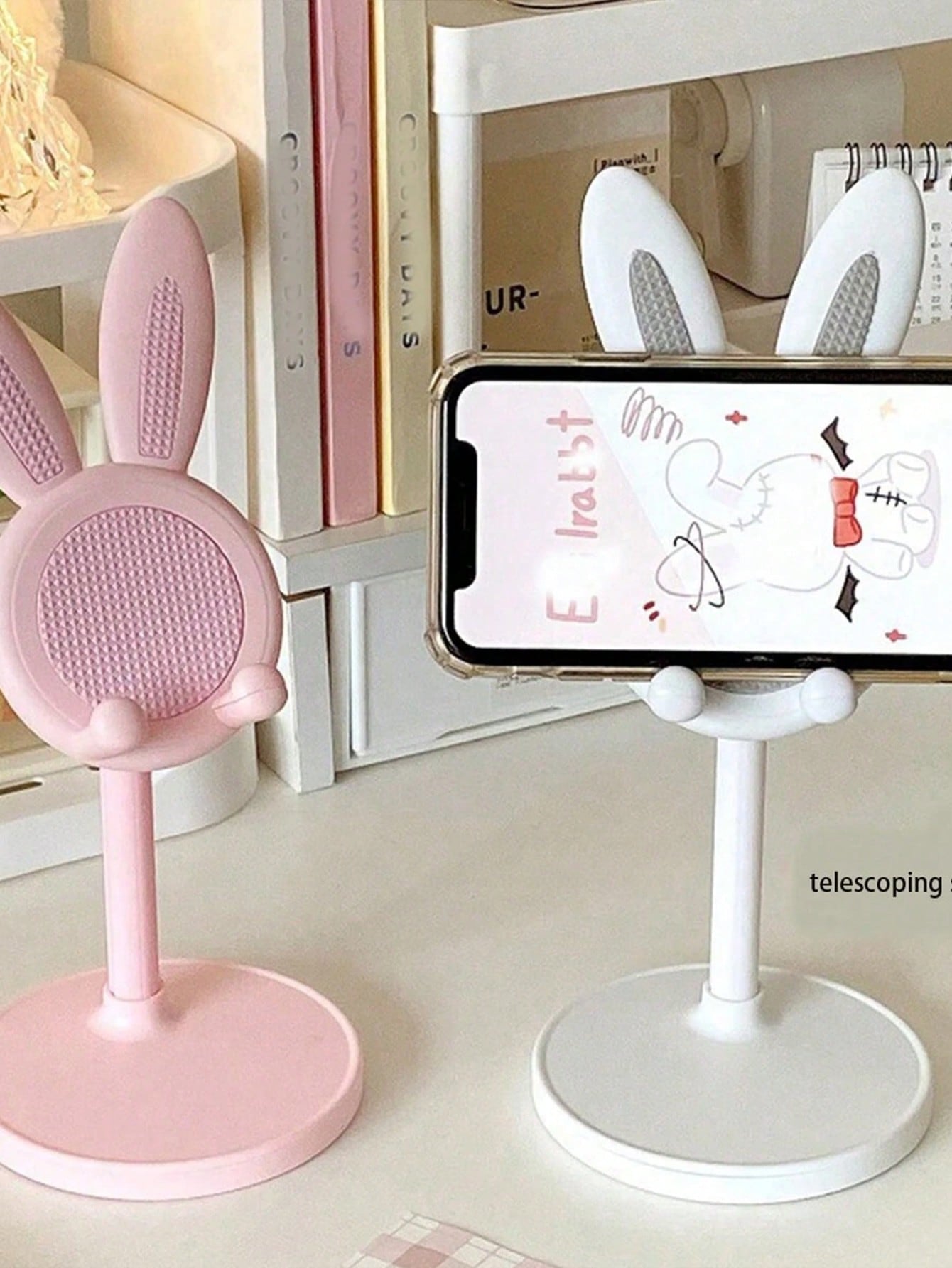 Cartoon Rabbit Adjustable Phone Stand