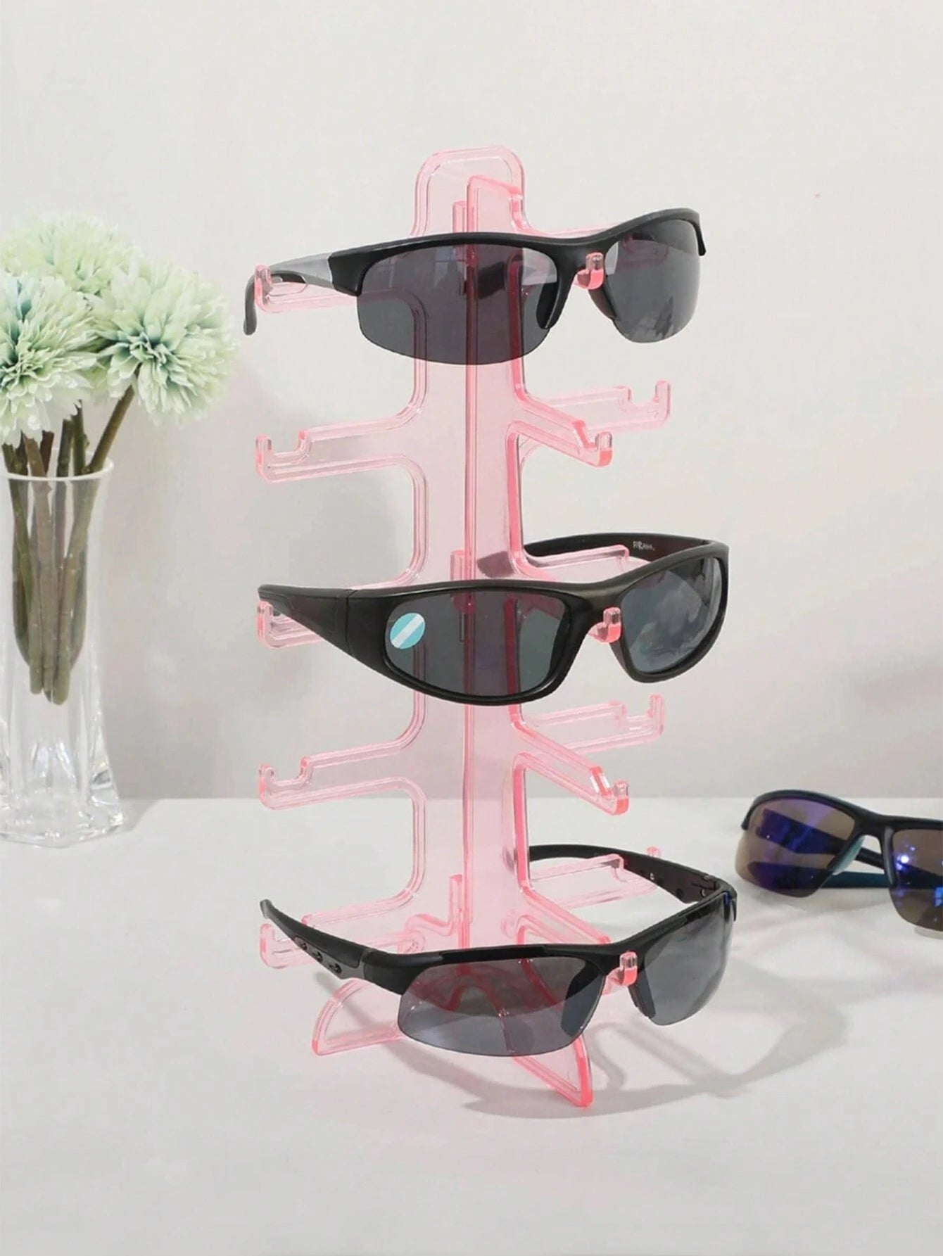 Pink Eyeglasses Storage Display Rack