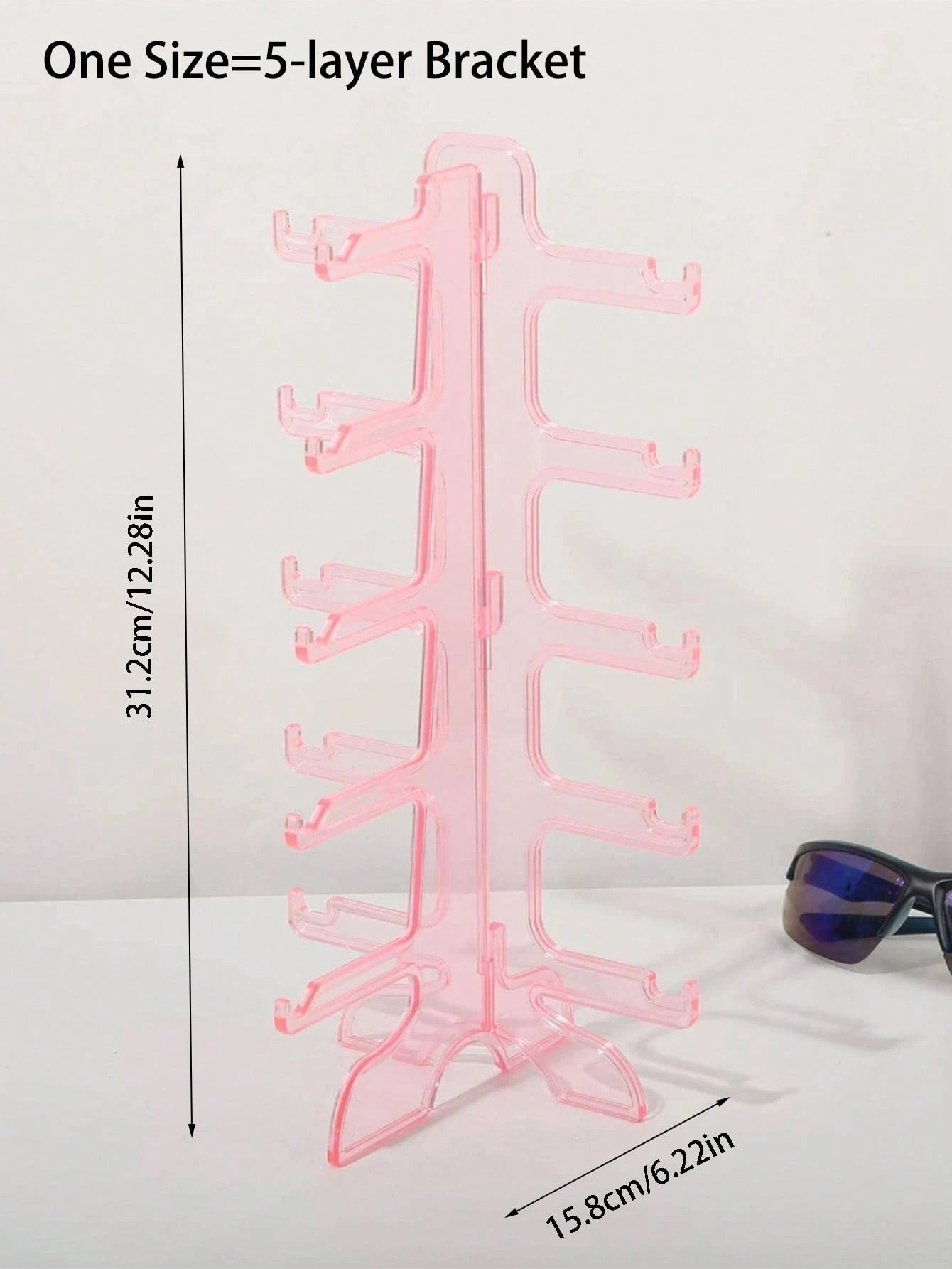 Pink Eyeglasses Storage Display Rack