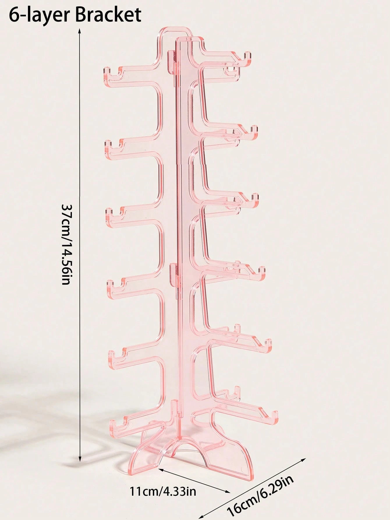 Pink Eyeglasses Storage Display Rack