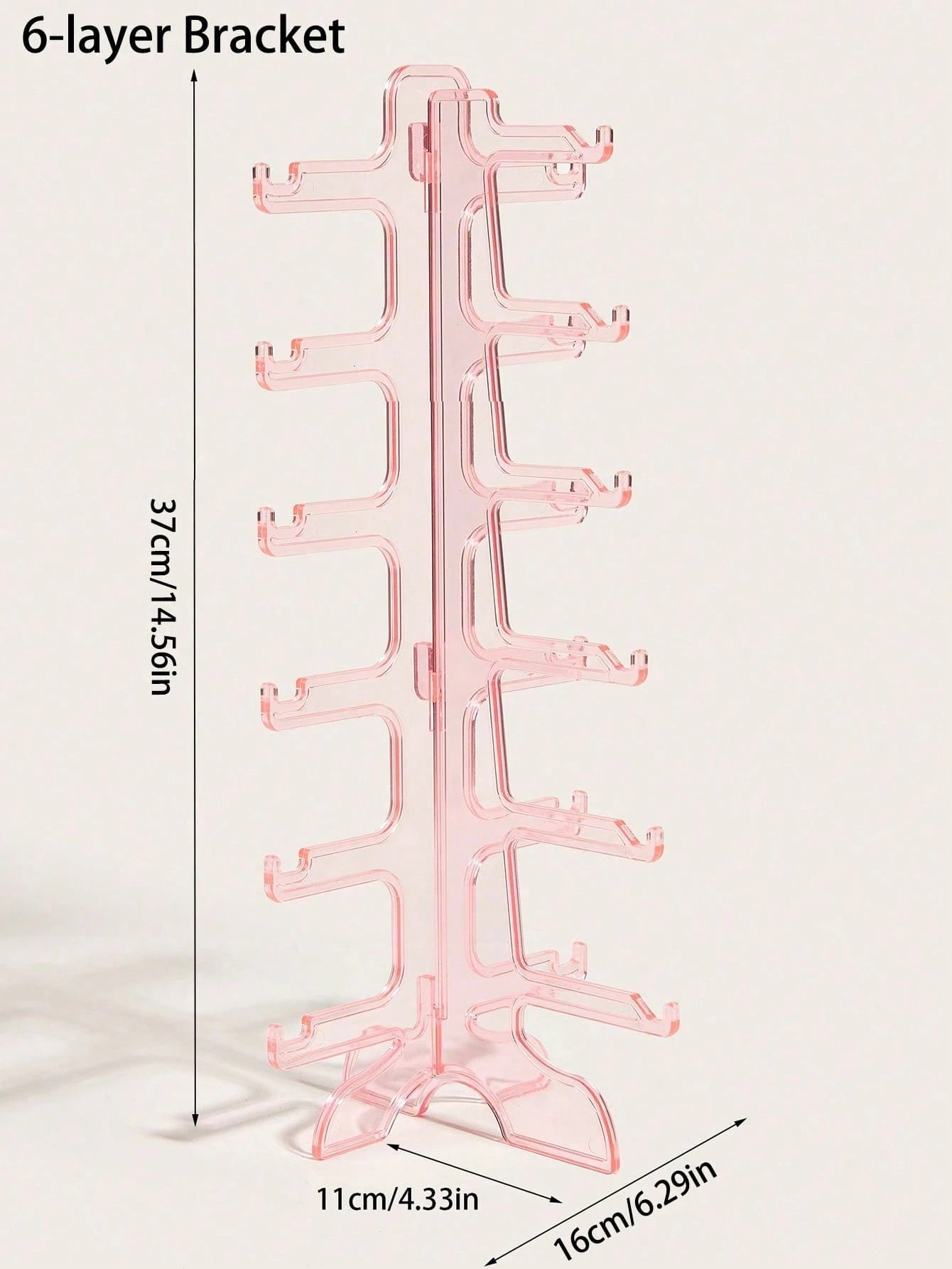 Pink Eyeglasses Storage Display Rack