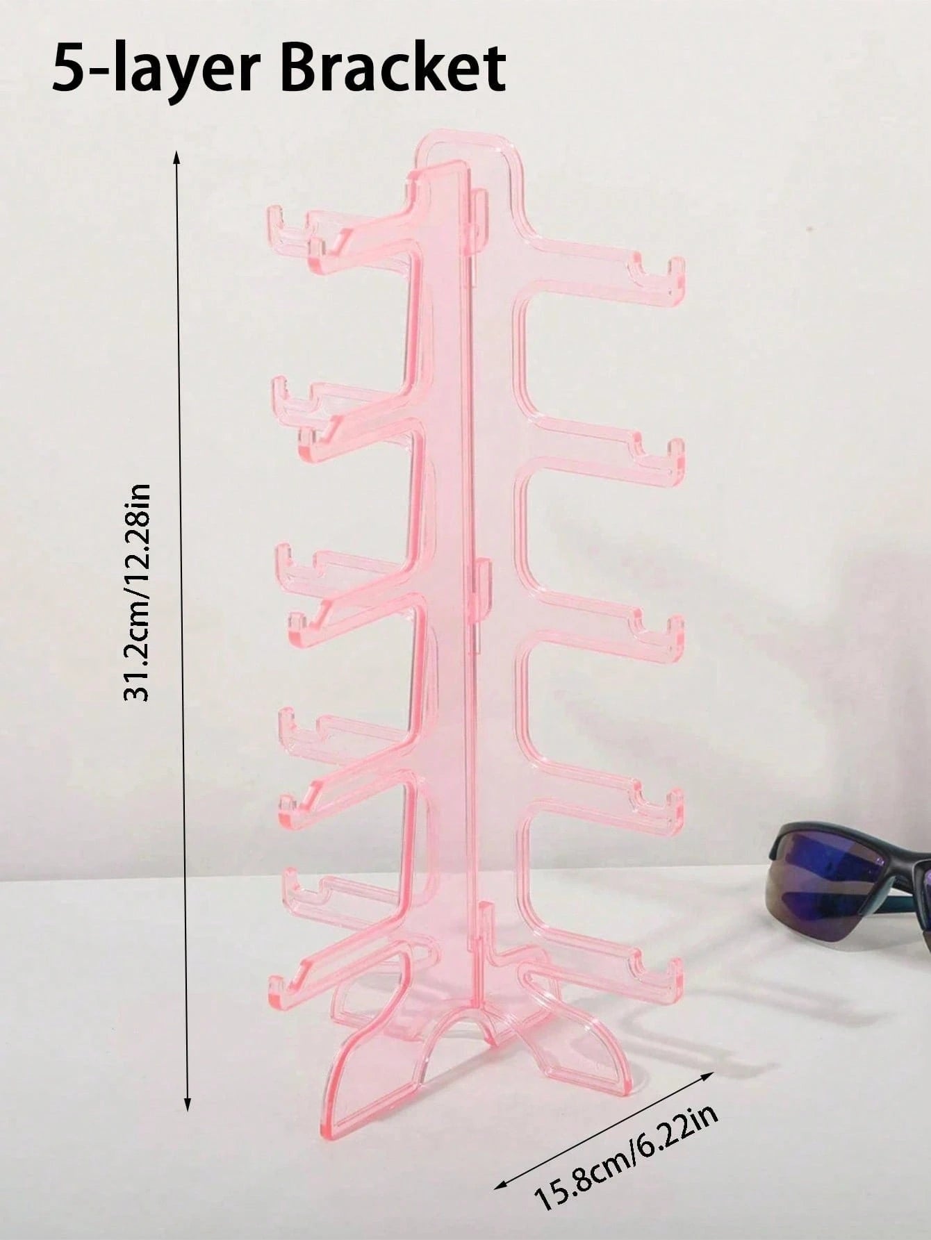 Pink Eyeglasses Storage Display Rack