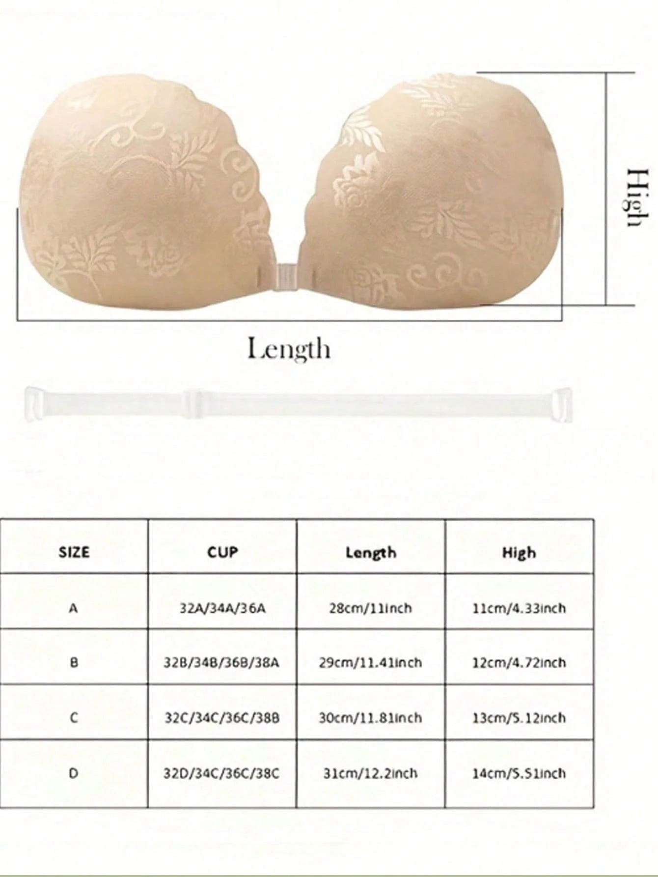 Invisible Lace Push Up Bra