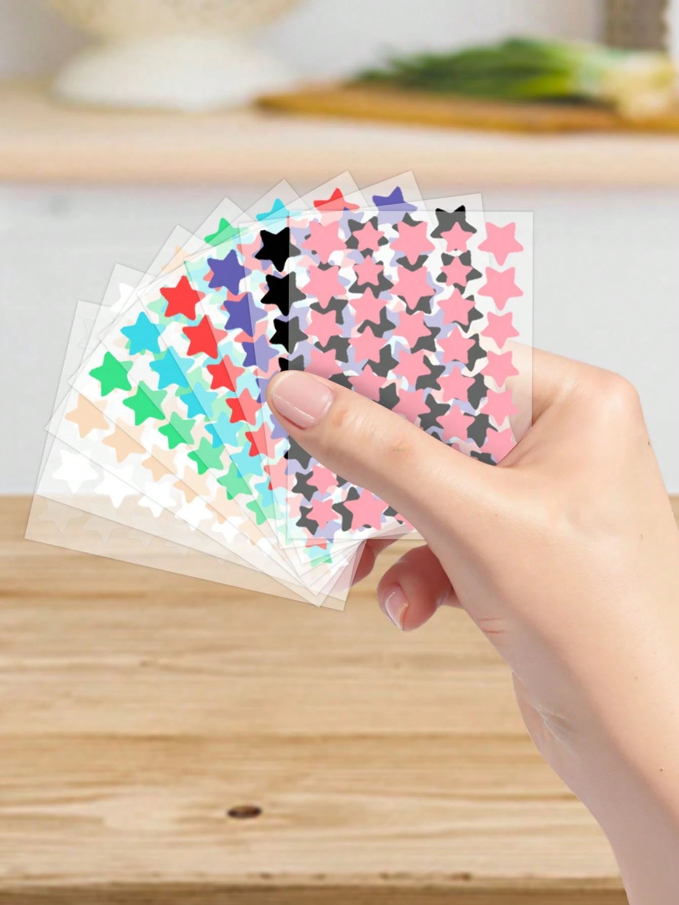 Colorful Star Face Sticker Set