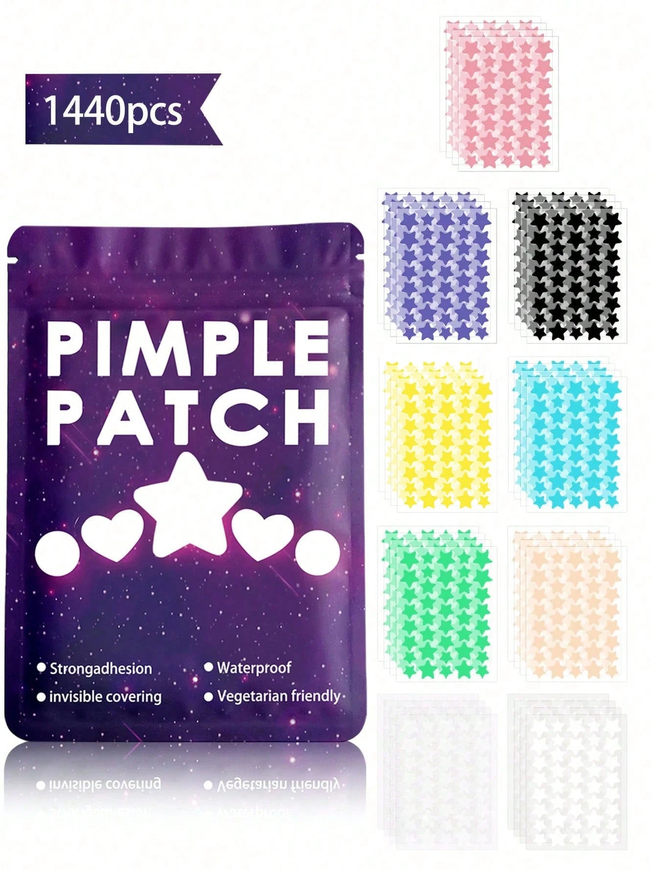 Colorful Star Face Sticker Set