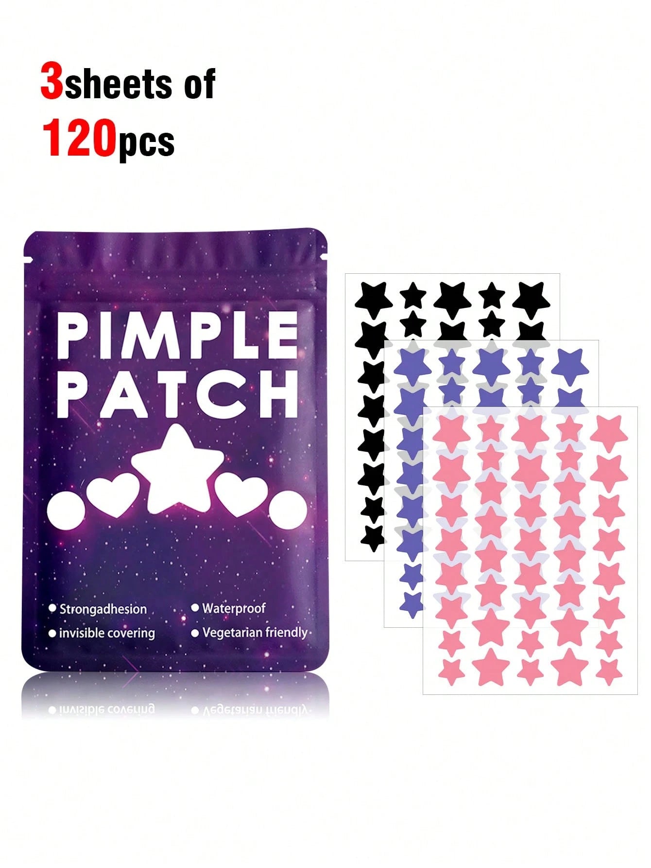 Colorful Star Face Sticker Set