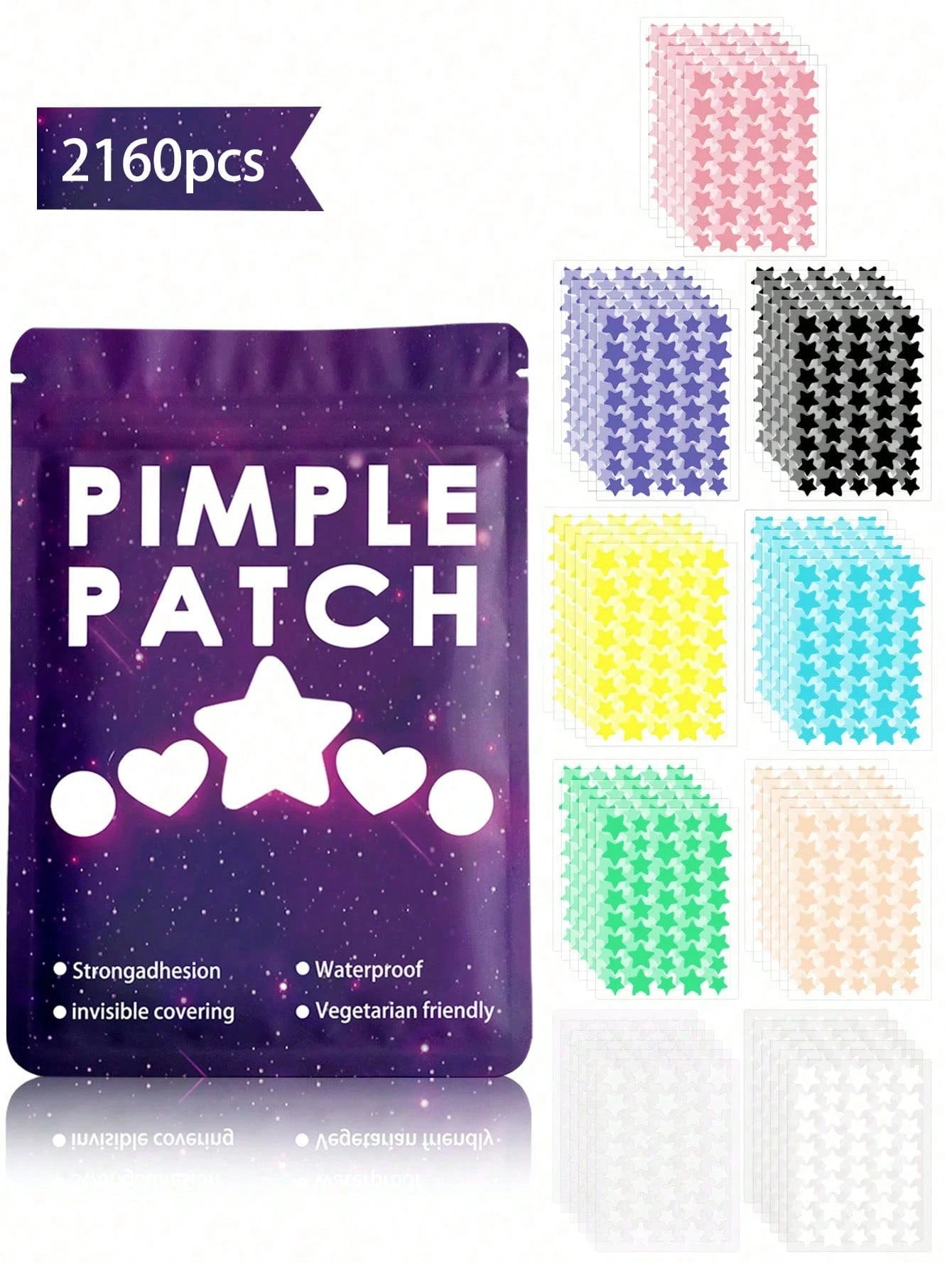 Colorful Star Face Sticker Set