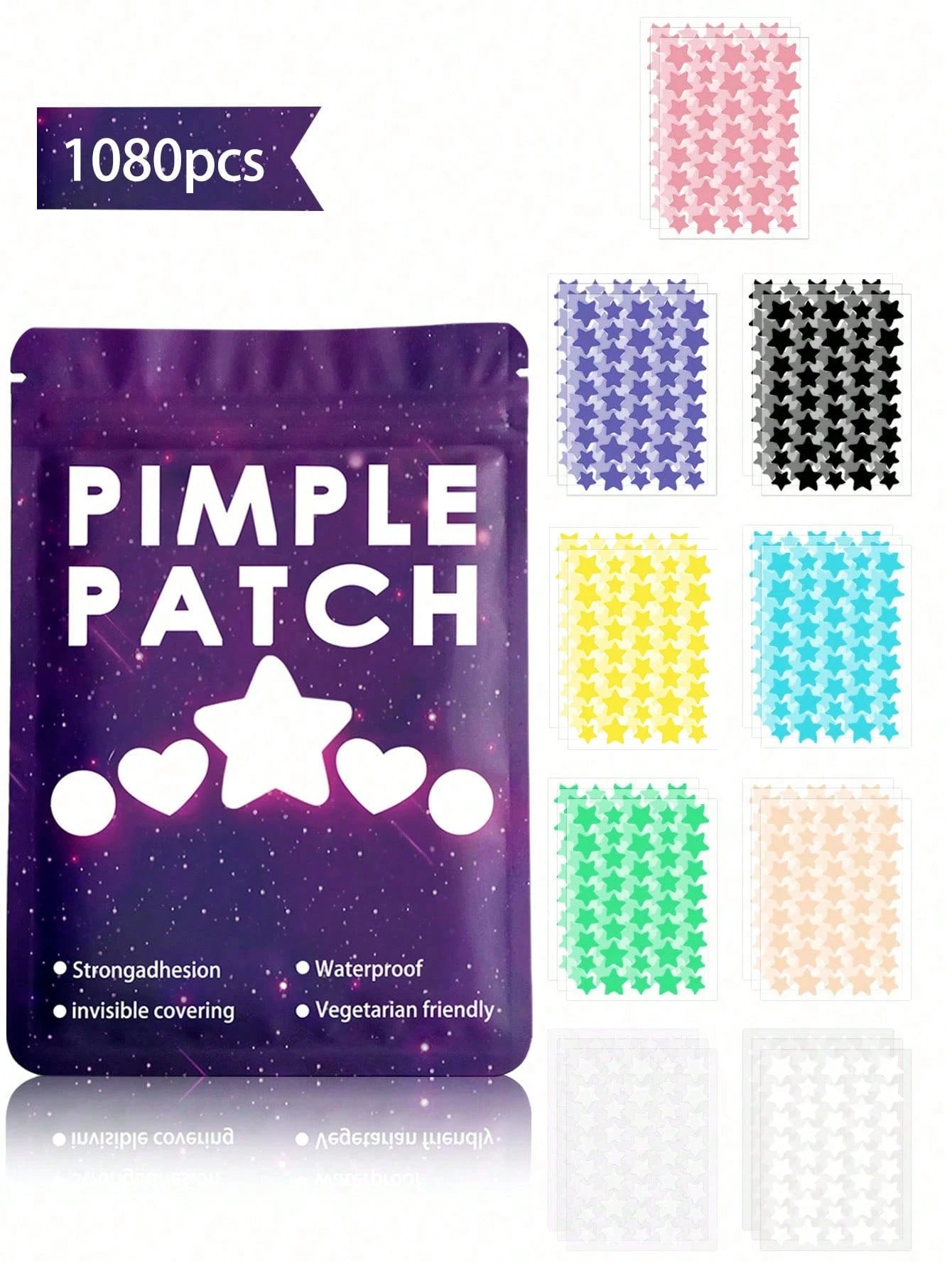 Colorful Star Face Sticker Set