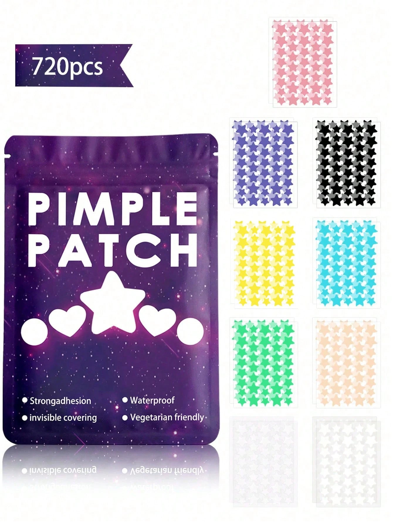 Colorful Star Face Sticker Set