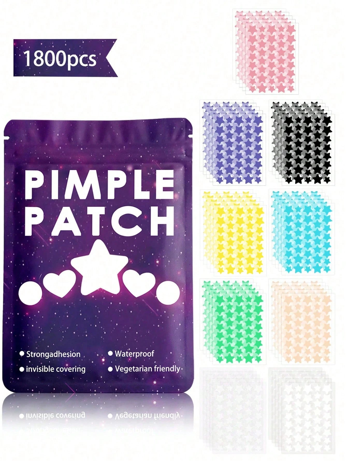 Colorful Star Face Sticker Set