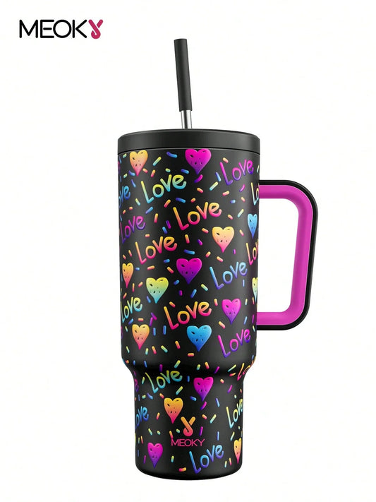 Meoky 40oz Stainless Steel Travel Tumbler