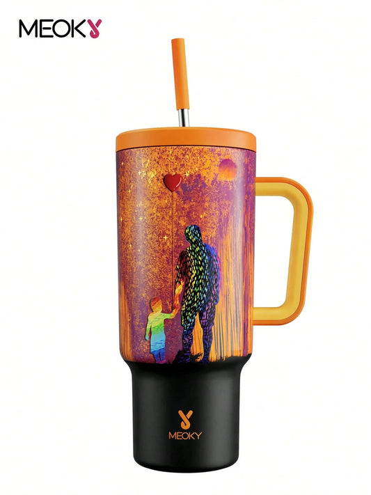 Meoky 40oz Insulated Tumbler Straw