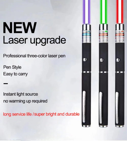 3-Pack Laser Pointer Pen Set