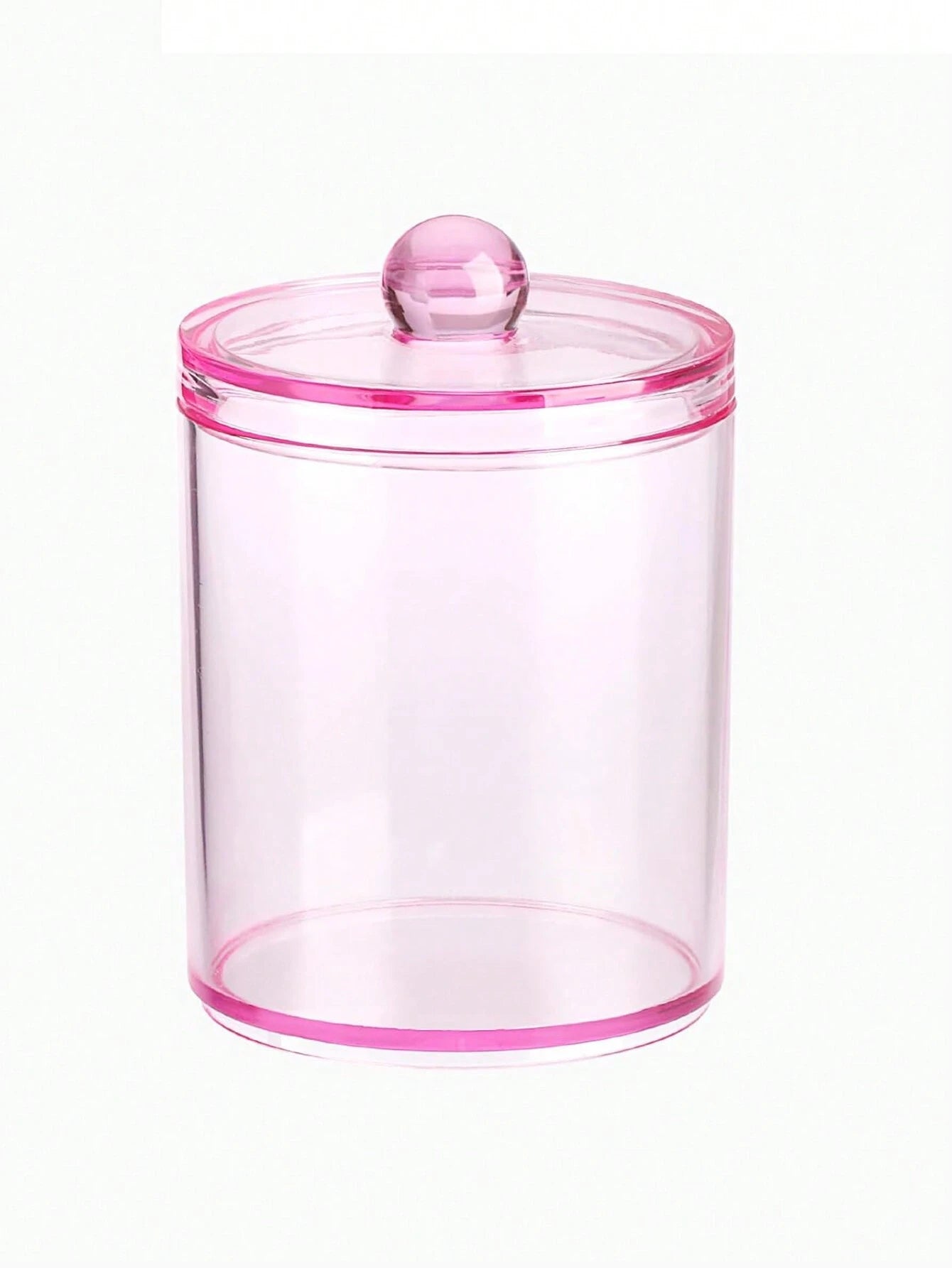 Clear Bathroom Storage Organizer Jars Set