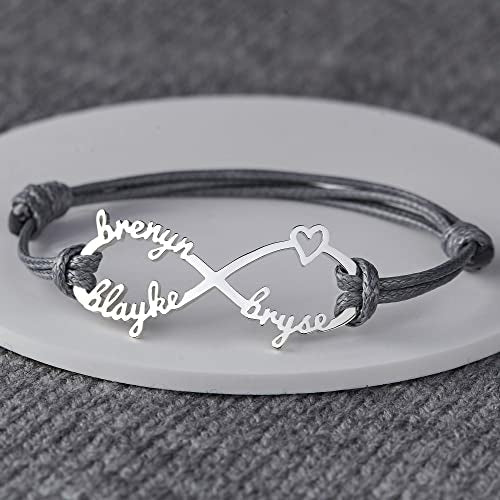 Personalized Mom Infinity Name Bracelet