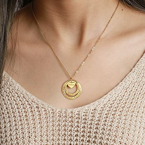 Grandma Birthstone Name Necklace