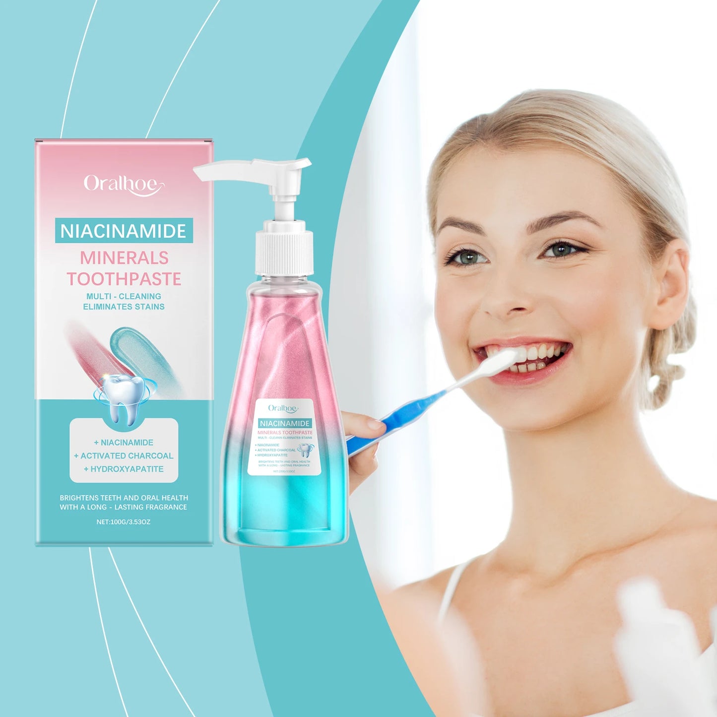 Oralhoe Niacinamide Whitening Toothpaste