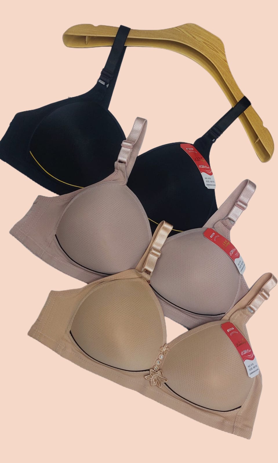 Supportive Padded Bra for Large Bust.