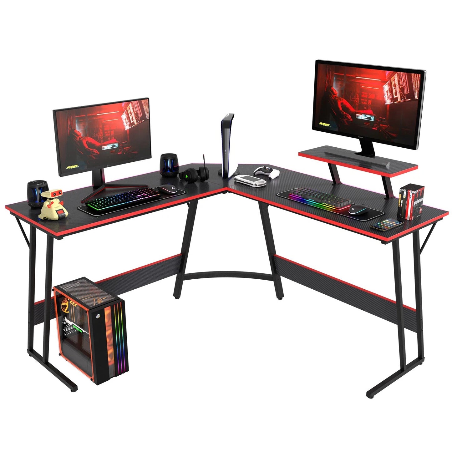 Gaming Corner Desk with RGB