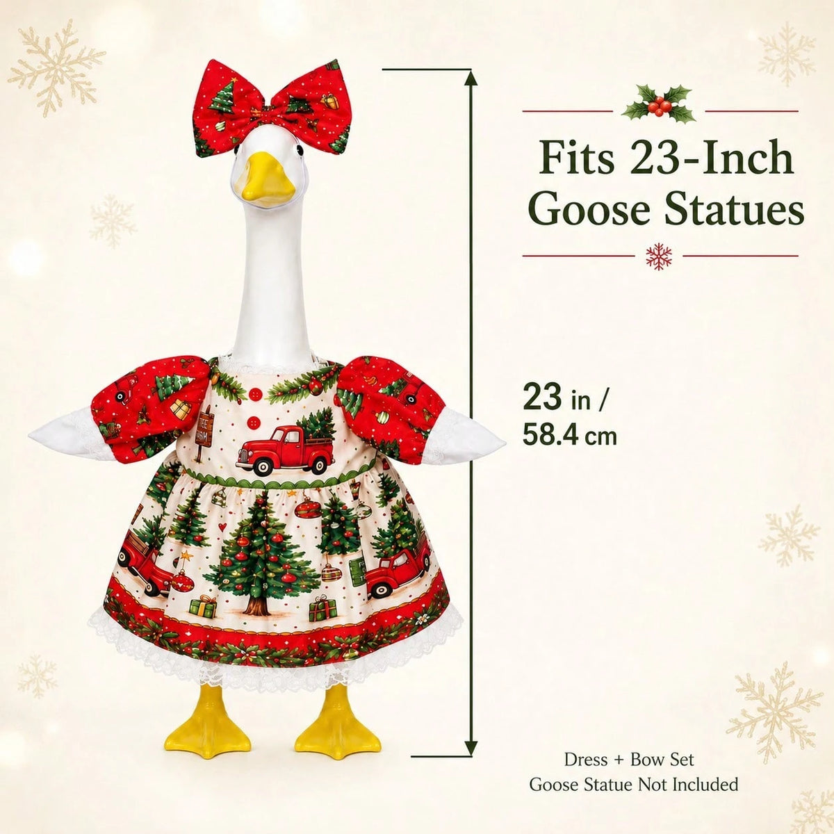 Christmas Goose Porch Outfit Set